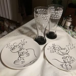 Glasses and plates